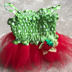 Strawberry dress for 0-6 months old